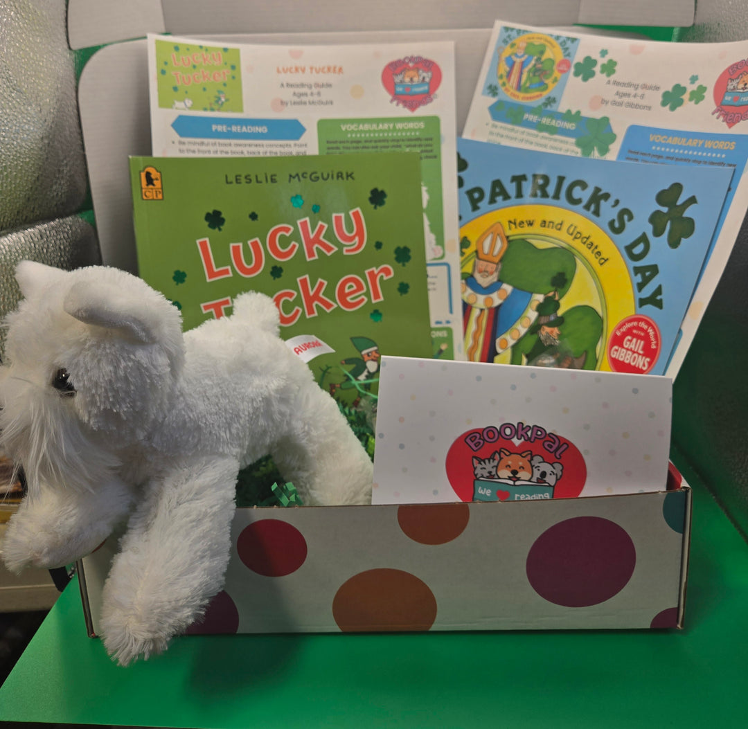 Tucker's St. Patrick's Day Adventure Reading Box for School Age (Ages 5-7)