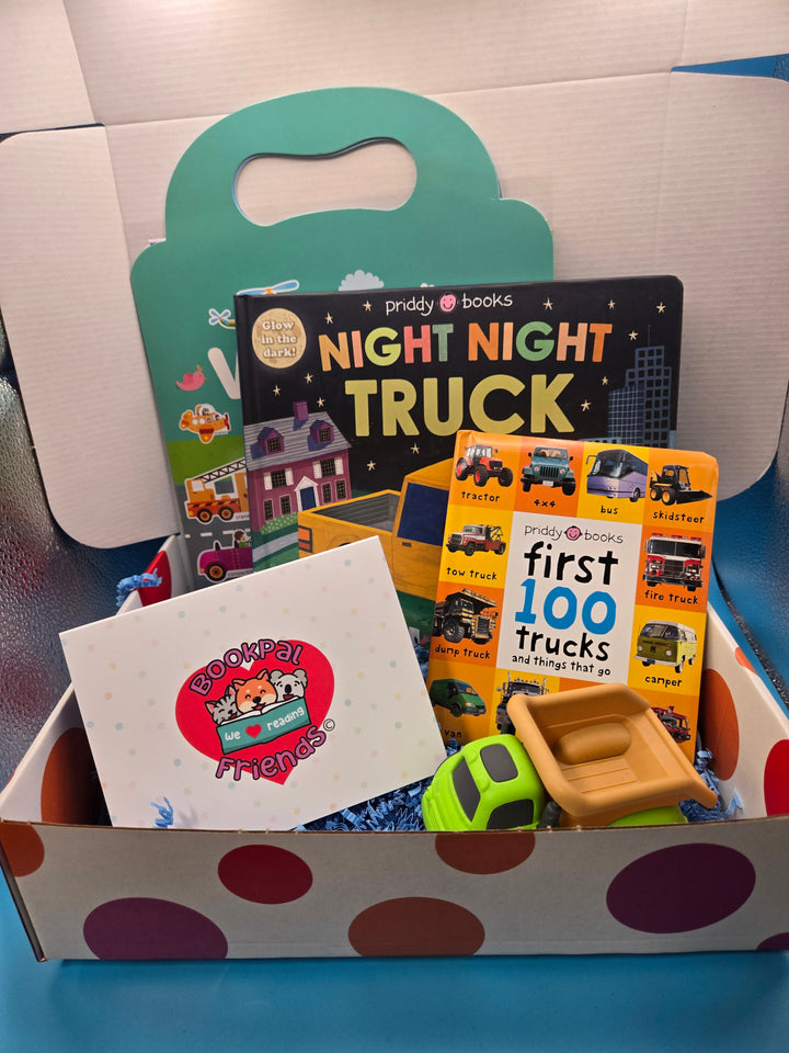Vroom! Zoom! Trucks Reading Box for Preschool Age (3-4)